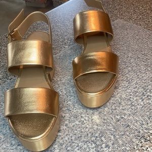 Gold Strap Sandal